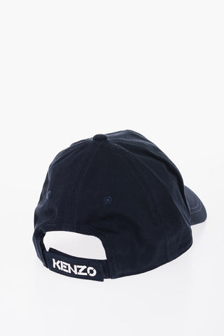 Solid Color Cap with Printed Contrasting Logo