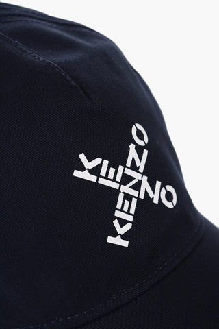 Solid Color Cap with Printed Contrasting Logo
