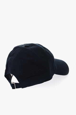 Cappello Baseball in Tinta Unita con Ricami a Contrasto