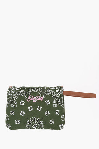 Bandana Motif Pouch With Zip Closure 