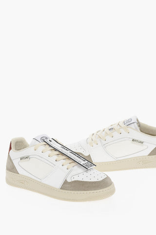 Leather Low-top Sneakers With Star Details