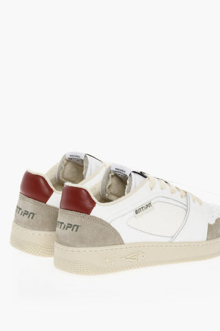 Leather Low-top Sneakers With Star Details