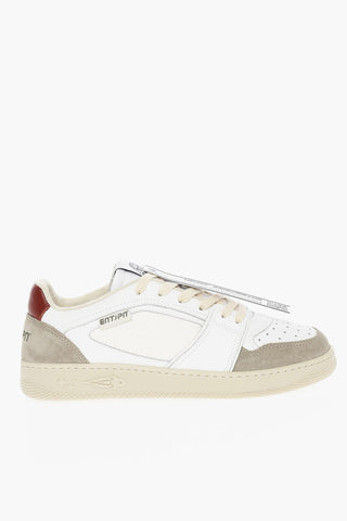 Leather Low-top Sneakers With Star Details