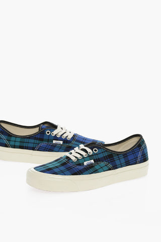 Tartan print Fabric AUTHENTIC 44 D Low-Top Sneakers