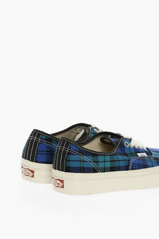 Tartan print Fabric AUTHENTIC 44 D Low-Top Sneakers