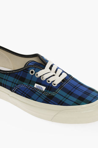 Tartan print Fabric AUTHENTIC 44 D Low-Top Sneakers
