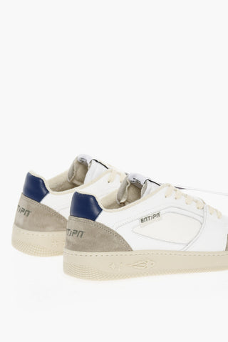 Leather Low-top Sneakers With Star Details