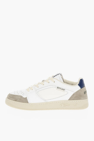 Leather Low-top Sneakers With Star Details