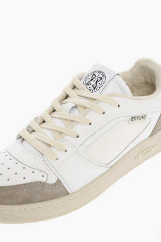 Leather Low-top Sneakers With Star Details