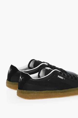 Logo Print Leather SUEDE CREPE LUXE Low-top Sneakers