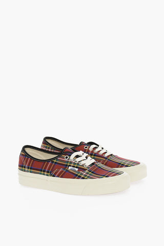 Tartan print Fabric AUTHENTIC 44 D Low-Top Sneakers