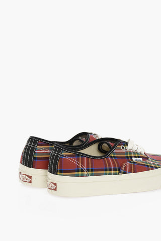 Tartan print Fabric AUTHENTIC 44 D Low-Top Sneakers
