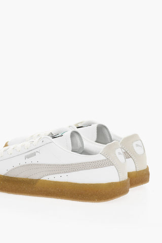 Logo Print Leather SUEDE CREPE LUXE Low-top Sneakers