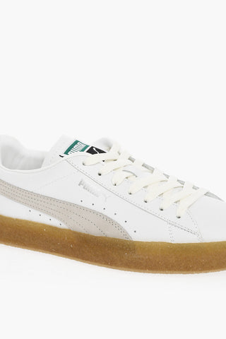 Logo Print Leather SUEDE CREPE LUXE Low-top Sneakers