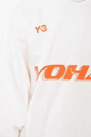 ADIDAS X Y-3 Rubber Printed YOHJI Hoodie