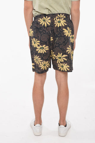 Linen DOXXI Shorts with Floral Motif
