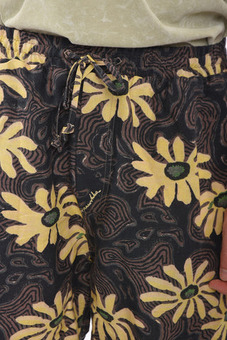 Linen DOXXI Shorts with Floral Motif