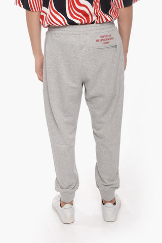 Pantaloni Jogger in Cotone Garzato con Stampa Logo