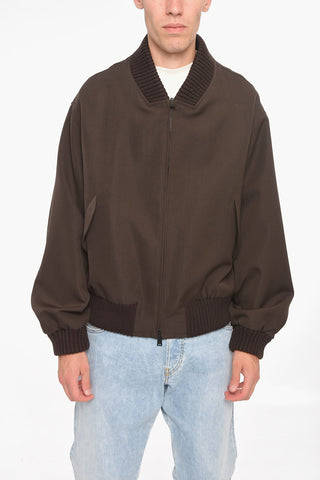 Silk And Wool Reversible Bomber