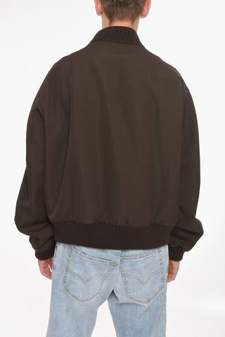 Silk And Wool Reversible Bomber