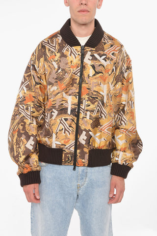 Silk And Wool Reversible Bomber