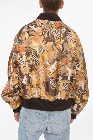 Silk And Wool Reversible Bomber
