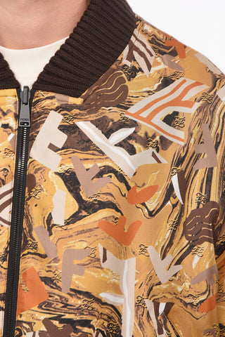 Silk And Wool Reversible Bomber