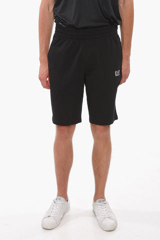 EA7 EMPORIO Elastic Waistband Jersey Shorts