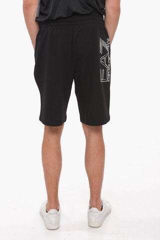 EA7 EMPORIO Elastic Waistband Jersey Shorts