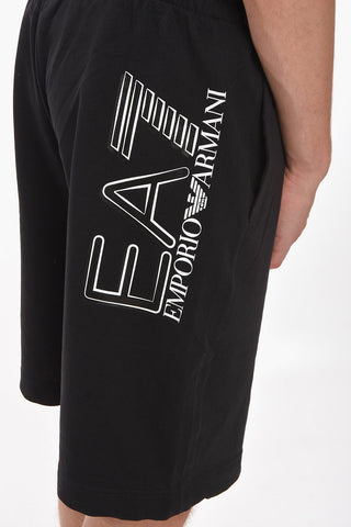 EA7 EMPORIO Elastic Waistband Jersey Shorts