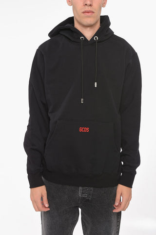 Felpa Hoodie in Cotone Garzato con Maxitasca