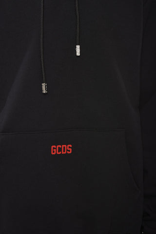 Felpa Hoodie in Cotone Garzato con Maxitasca