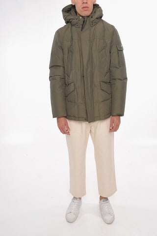 BLIZZARD FIELD Puffer Jacket with Dyed Lamb Fur
