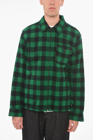 Wool TIMBER Jacket with Check Pattern