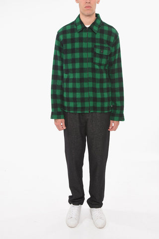 Wool TIMBER Jacket with Check Pattern