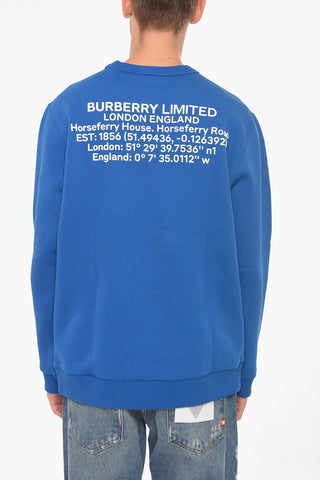 Crew Neck BURBERRY LIMITED Fleece Cotton Sweatshirt