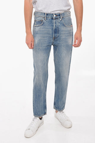 Distressed Bottom JEREMIAH Mom Fit Denims 17cm