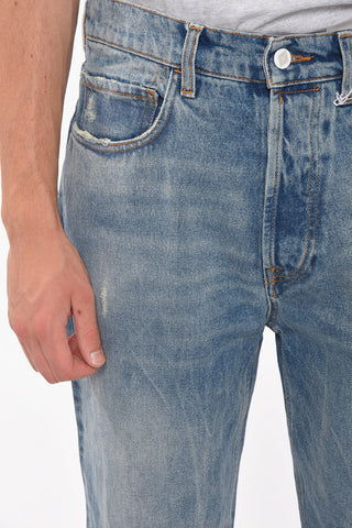 Distressed Bottom JEREMIAH Mom Fit Denims 17cm