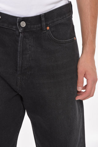 Straight Fit Cotton Denims with Belt Loops 21cm