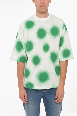 MONCLER 1 X JW ANDERSON Crew Neck SPRAY Cotton T-Shirt