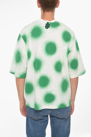 MONCLER 1 X JW ANDERSON Crew Neck SPRAY Cotton T-Shirt