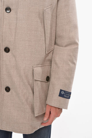 Virgin-wool ARTIC Down Parka with Furred Detailing