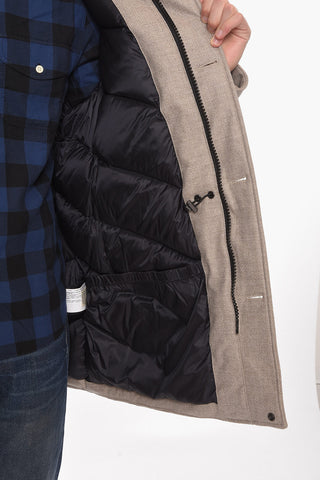 Virgin-wool ARTIC Down Parka with Furred Detailing