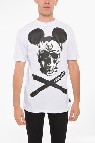 SWITZERLAND T-Shirt MOUSE SKULL in Cotone Stampato