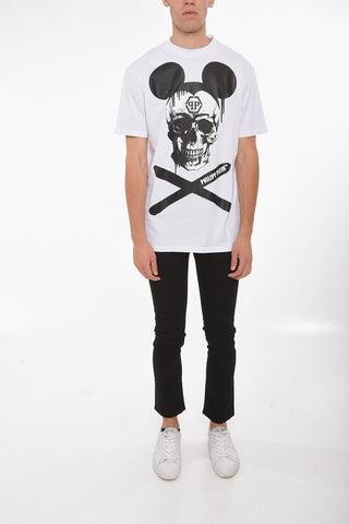 SWITZERLAND T-Shirt MOUSE SKULL in Cotone Stampato