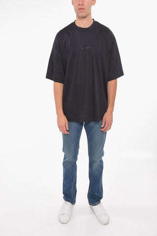 GIORGIO Crew Neck SIGN T-Shirt with Embossed Logo