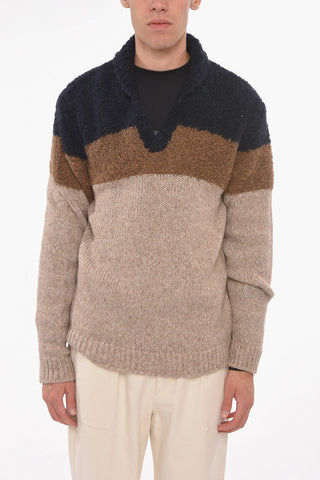 Alpaca Wool Sweather with V-neckline