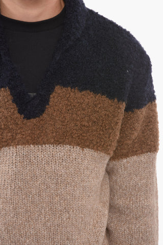 Alpaca Wool Sweather with V-neckline