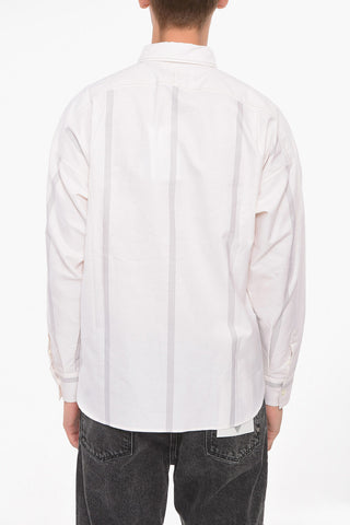 Inner Breast-pocket Striped Cotton Shirt