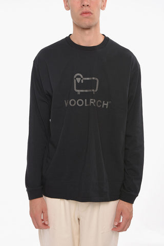 Long-sleeved T-shirt with Logo Print
